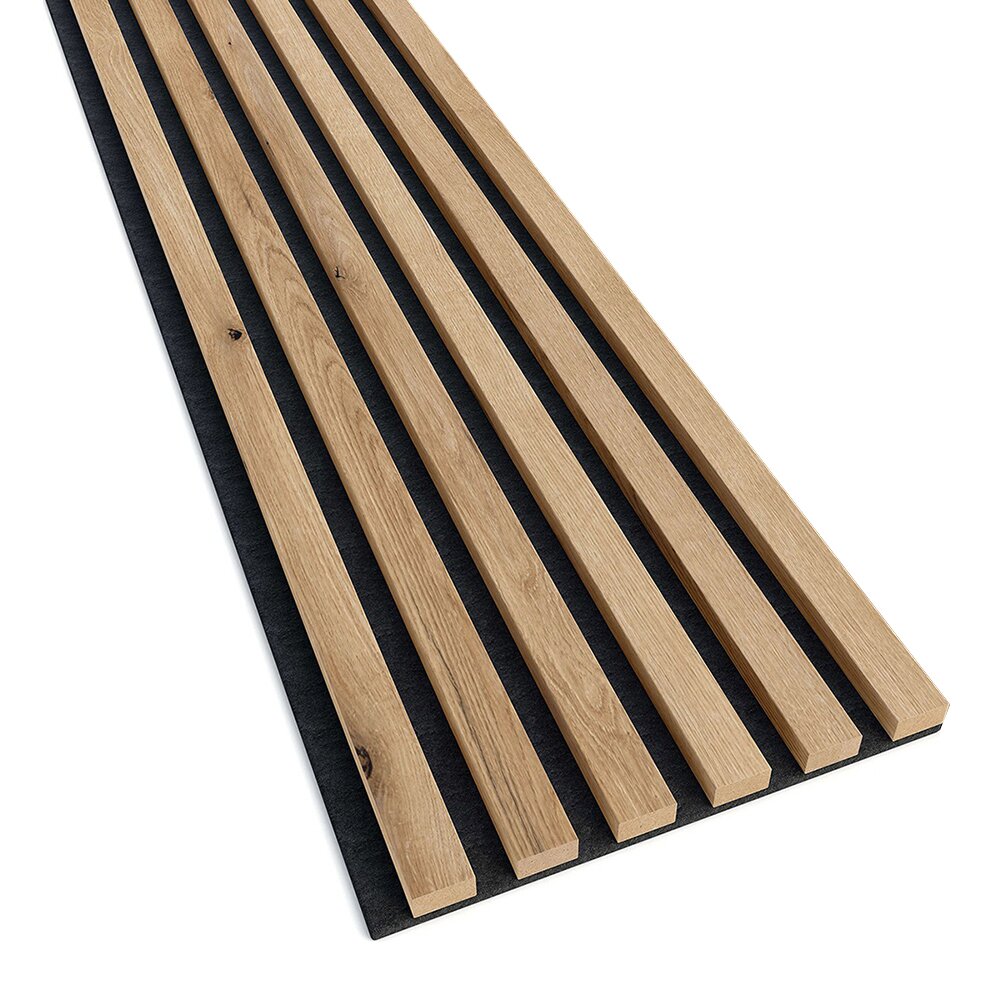 Декоративен/акустичен панел Lameo Mini от MDF с финиш от артезанален дъб 30x275 см