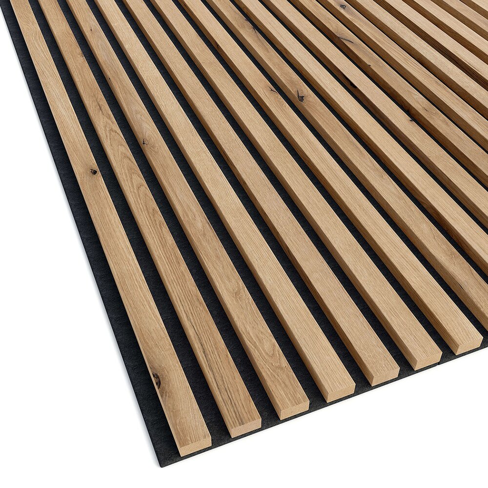 Декоративен/акустичен панел Lameo Mini от MDF с финиш от артезанален дъб 30x275 см