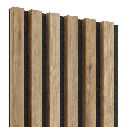 Декоративен/акустичен панел Lameo Mini от MDF с финиш от артезанален дъб 30x275 см