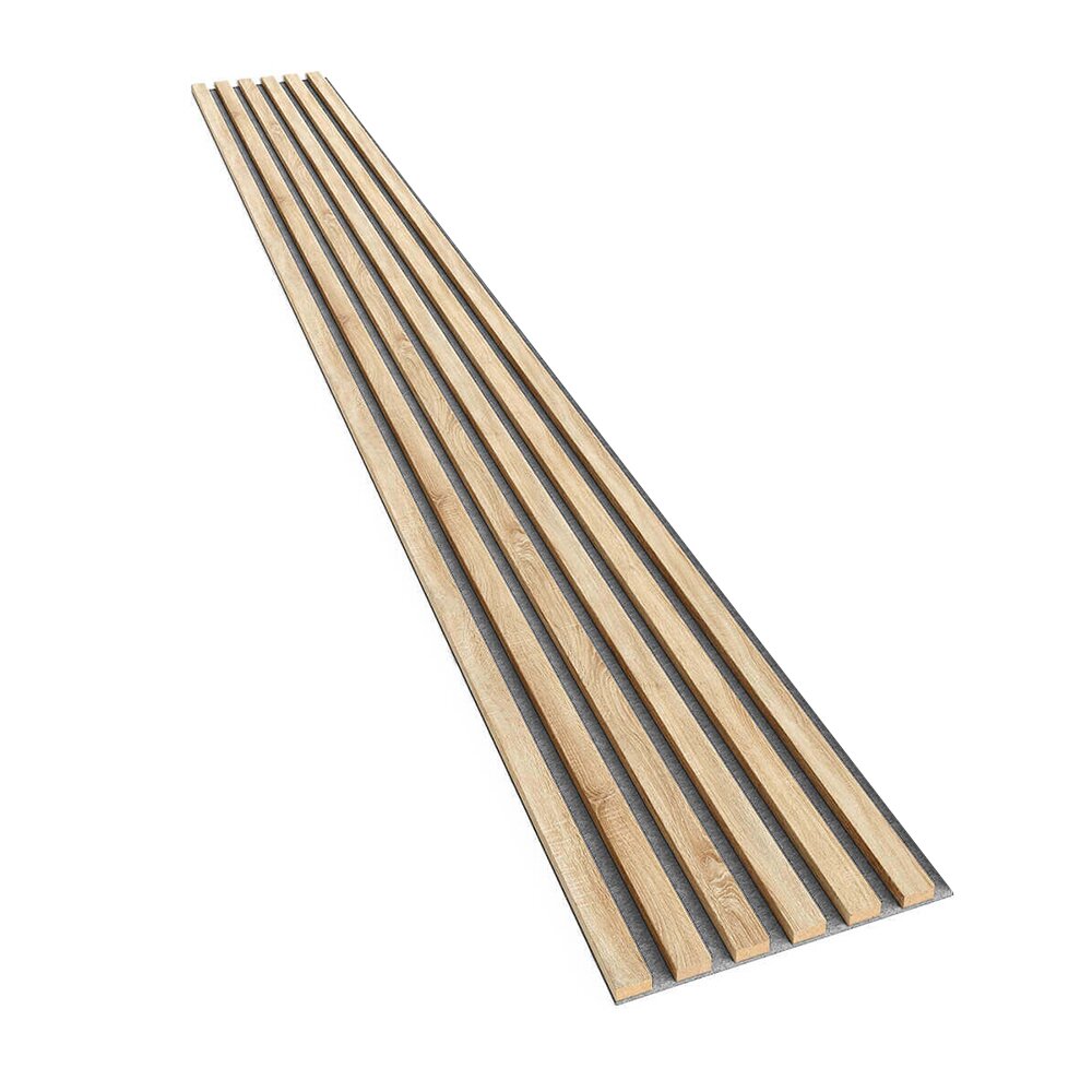 Декоративен/акустичен панел Lameo Mini, дъб сонома (сиво фетру) 30x275 см