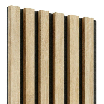 Декоративен/акустичен панел Lameo Mini от MDF с финиш дъб Сонома 30x275 см