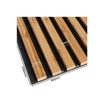 Декоративен/акустичен панел Lameo Mini от МДФ, финиш дъб Wotan 30x275 см