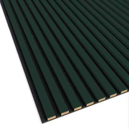 Декоративен/акустичен панел Lameo Mini от MDF, зелен завършек 30x275 см
