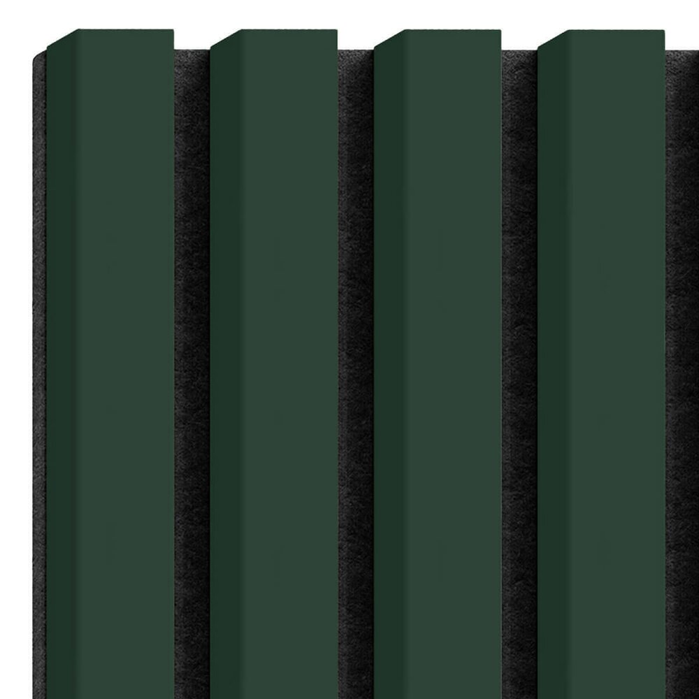 Декоративен/акустичен панел Lameo Mini от MDF, зелен завършек 30x275 см