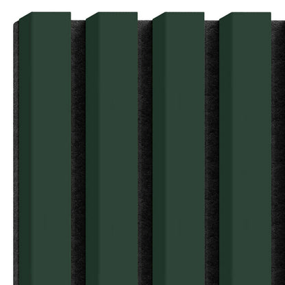 Декоративен/акустичен панел Lameo Mini от MDF, зелен завършек 30x275 см