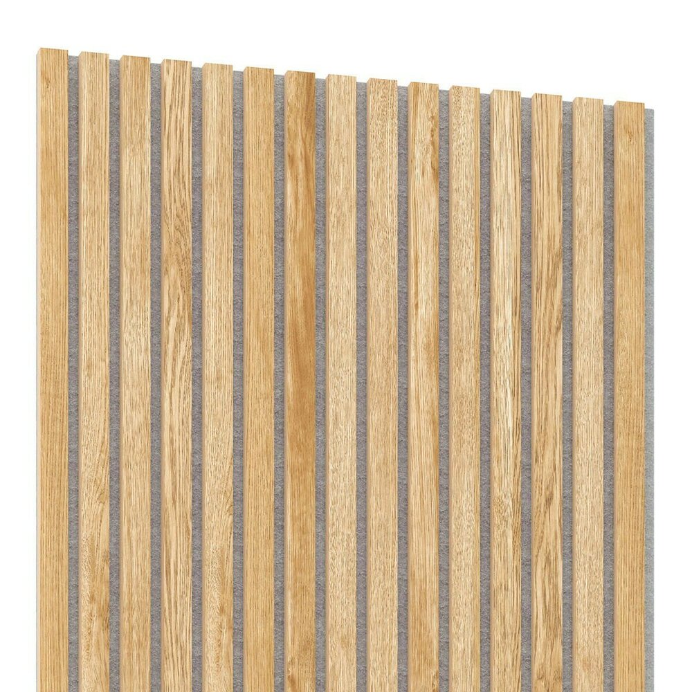 Lameo Decorative/Acoustic Panel Oak (Grey Felt) 60x240 cm