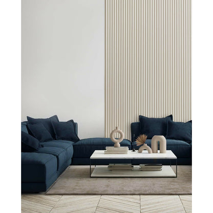 Панел рифлаж Lamelio Luna бял 12.2x270 см