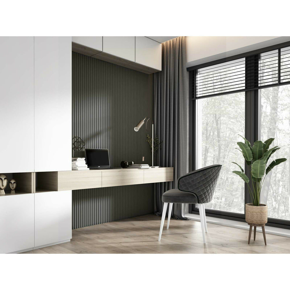 Панел рифлаж Lamelio Luna бял 12.2x270 см