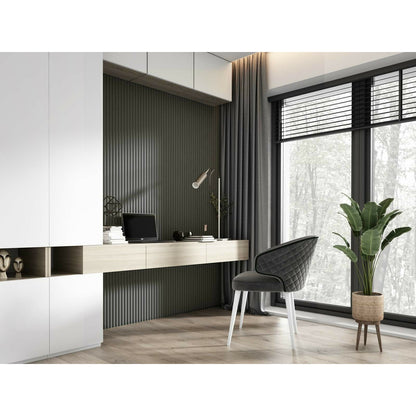 Панел рифлаж Lamelio Luna бял 12.2x270 см