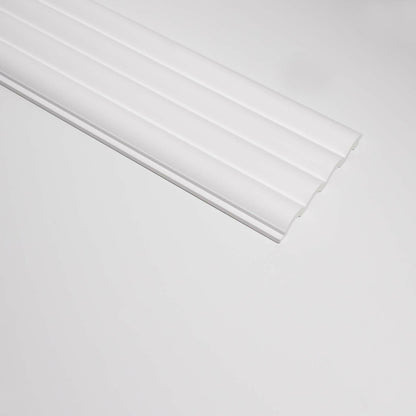 Панел рифлаж Lamelio Luna бял 12.2x270 см