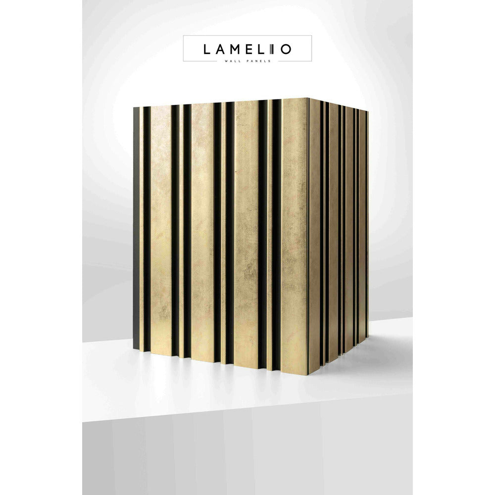 Lamelio Milo Panel Golden Finish 12.2x270 cm