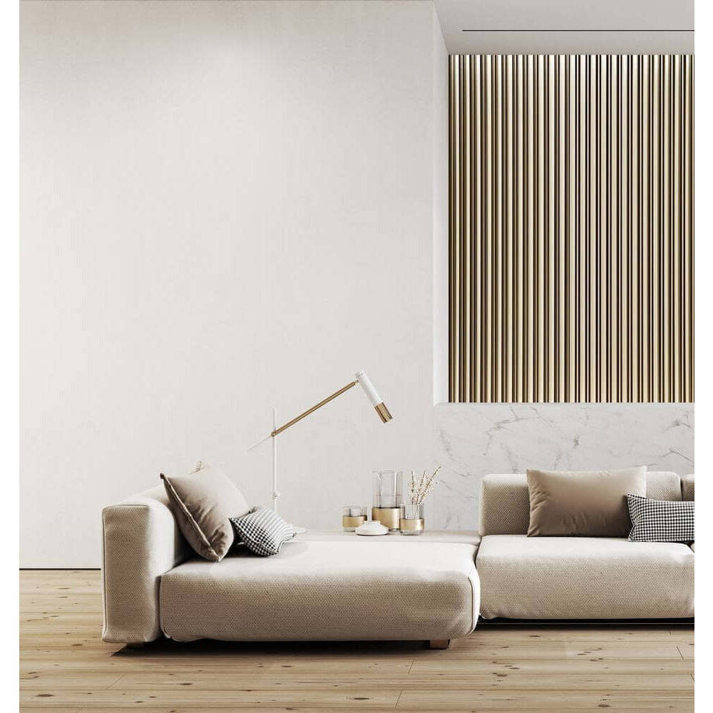 Lamelio Milo Panel Golden Finish 12.2x270 cm