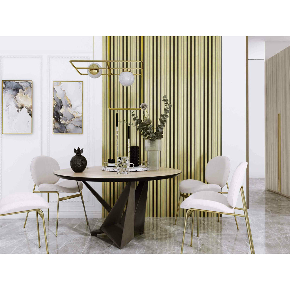 Lamelio Milo Panel Golden Finish 12.2x270 cm