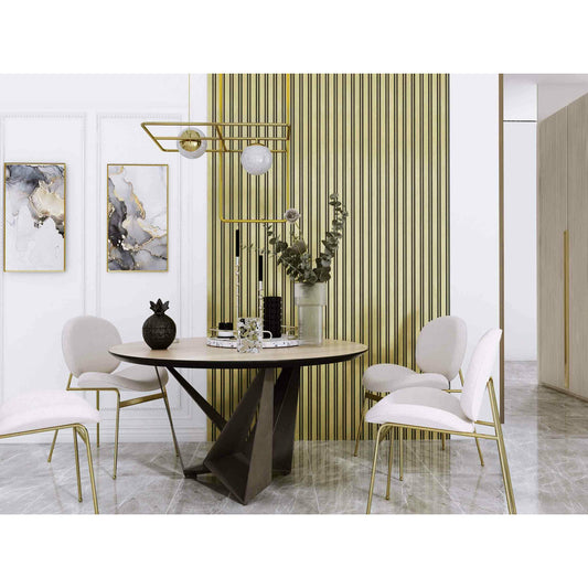 Панел рифлаж Lamelio Milo, златисто покритие 12.2x270 см