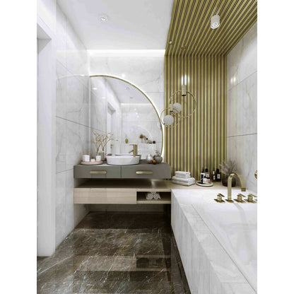 Lamelio Milo Panel Golden Finish 12.2x270 cm
