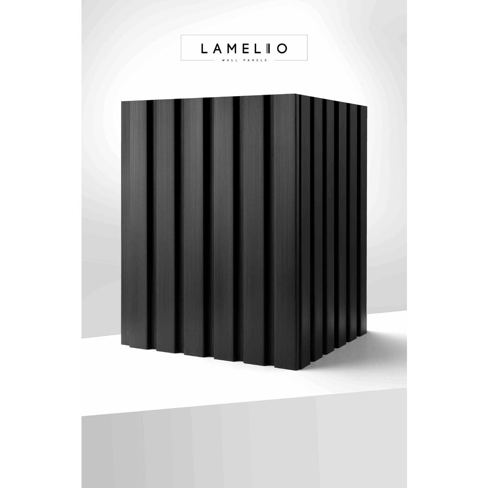 Lamelio Olmo Slatted Panel Black Finish 12.2x270 cm