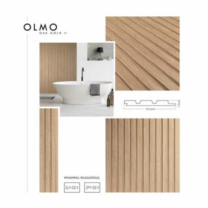Lamelio Olmo Slatted Panel Golden Oak Finish 12.2x270 cm