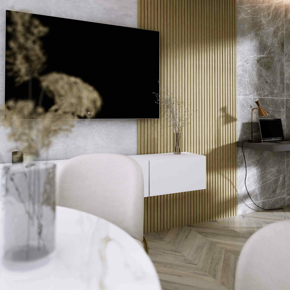 Lamelio Olmo Slatted Panel Golden Oak Finish 12.2x270 cm