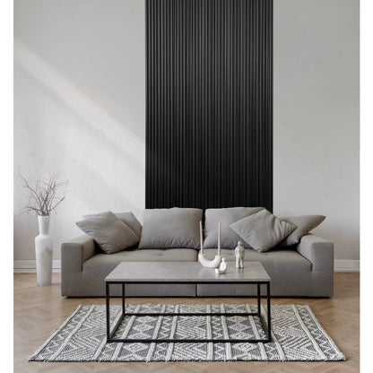 Панел рифлаж Ламетлио Онда, черен завършек 12.2x270 см