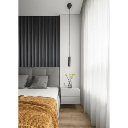 Панел рифлаж Ламетлио Онда, черен завършек 12.2x270 см