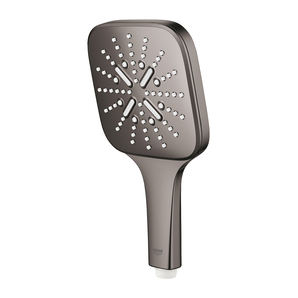 Grohe Rainshower SmartActive 130 Cube 3 Functions Shower Head Hard Graphite