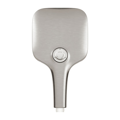 Grohe Rainshower SmartActive 130 Cube Shower Head 3 Functions Brushed Supersteel