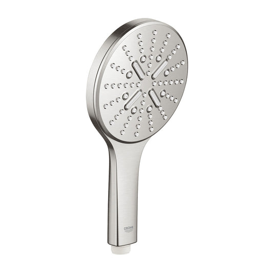 Grohe Rainshower SmartActive Shower Head 3 Functions Brushed Supersteel