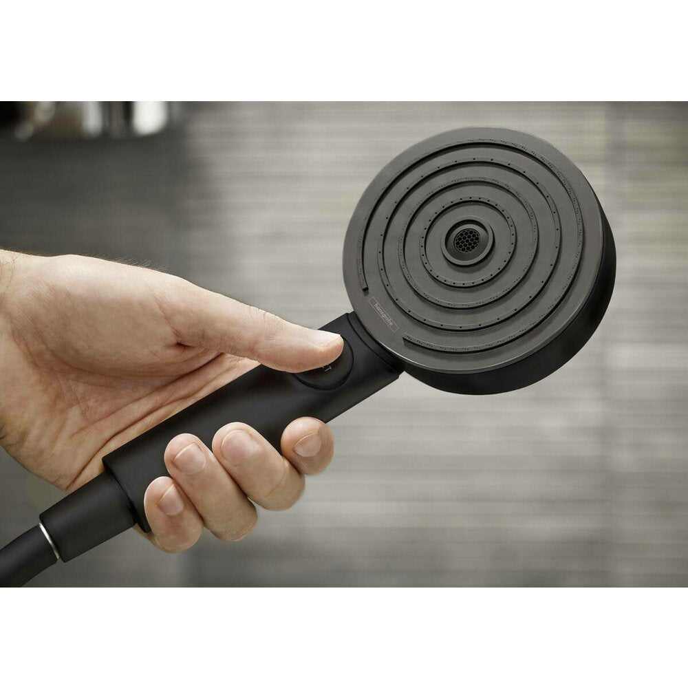 Душ глава Hansgrohe Pulsify Select 105 Activation EcoSmart матово черна 3 функции