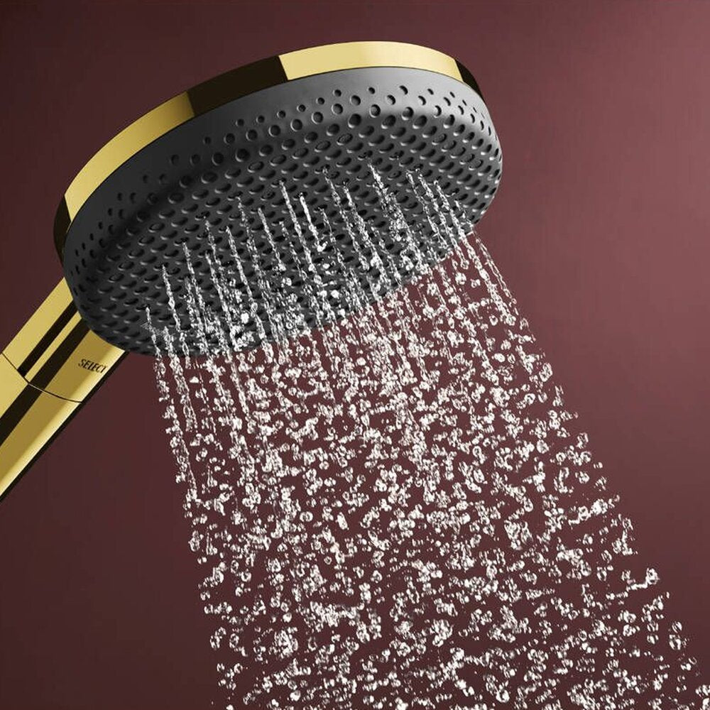 Душ глава Hansgrohe Raindance Alive Select S в лъскав златист цвят 3 функции