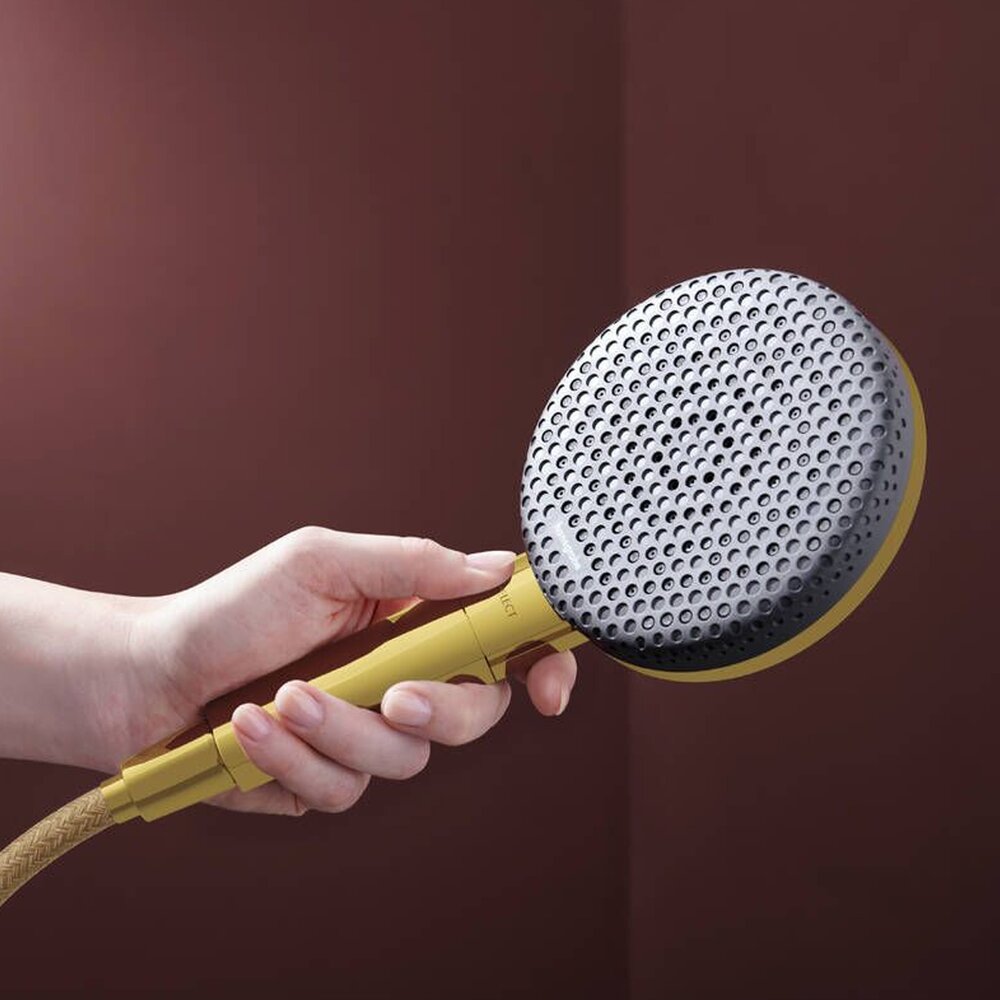Душ глава Hansgrohe Raindance Alive Select S в лъскав златист цвят 3 функции