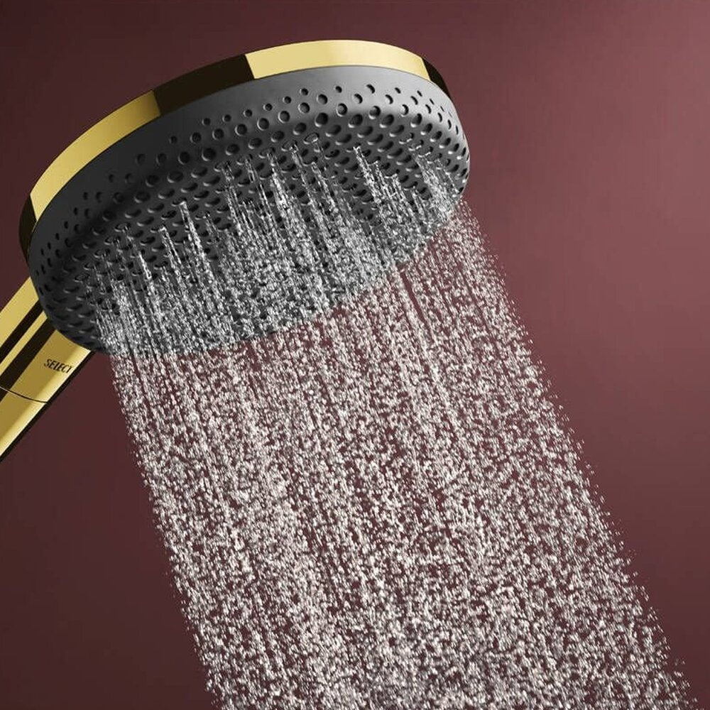Душ глава Hansgrohe Raindance Alive Select S в лъскав златист цвят 3 функции