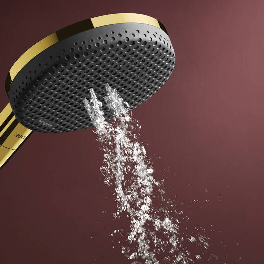 Душ глава Hansgrohe Raindance Alive Select S в лъскав златист цвят 3 функции