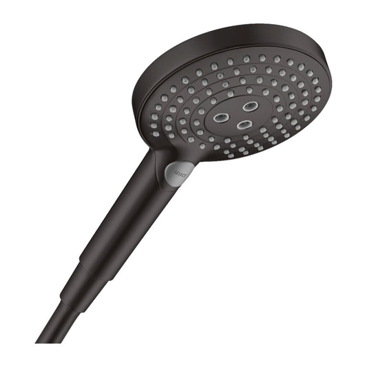 Hansgrohe Raindance Select S 120 Matt Black PowderRain 3 Functions Shower Head