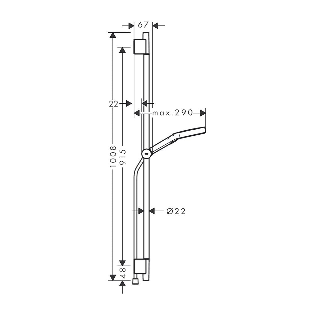 Душ глава Hansgrohe Rainfinity 130 бронзово покритие 3 функции
