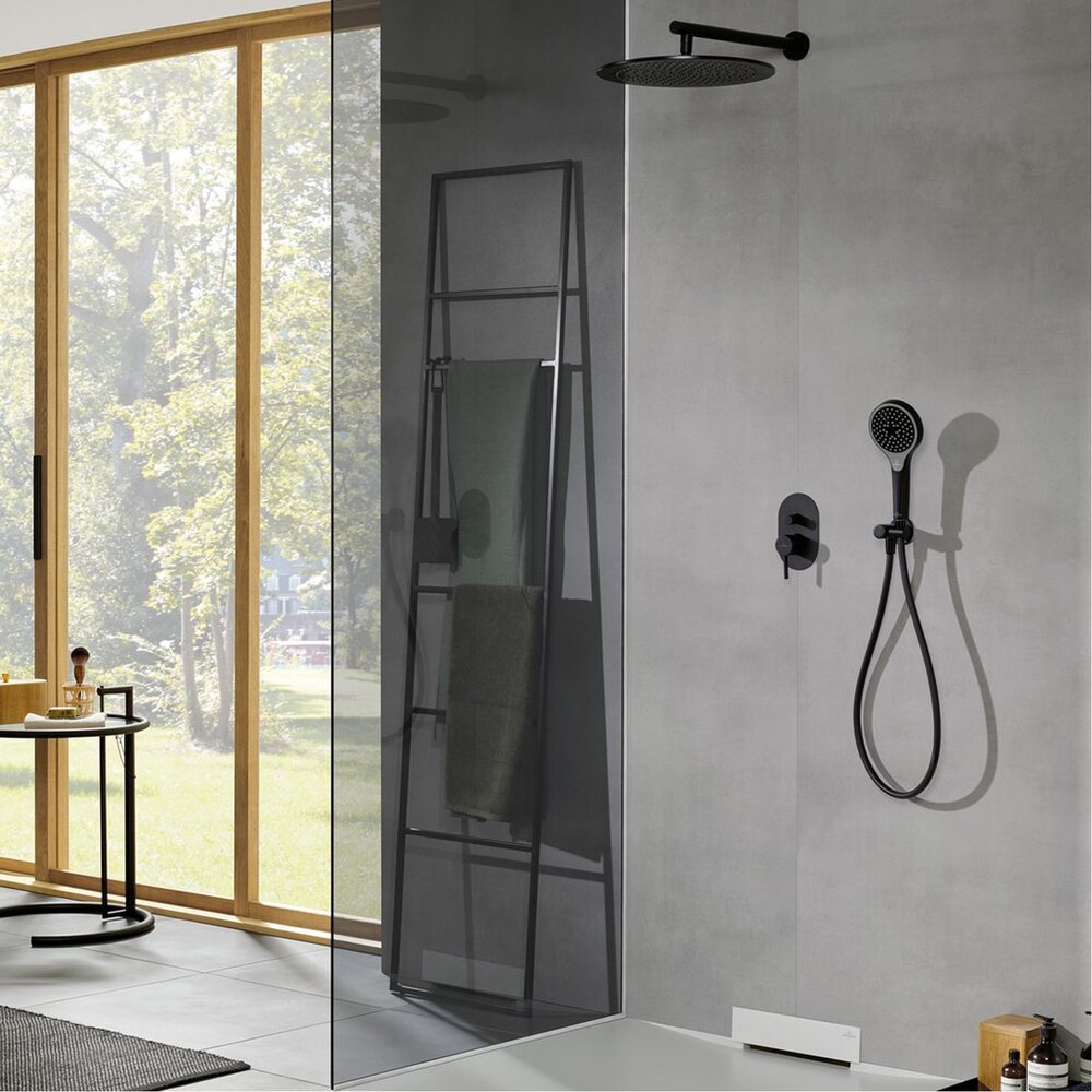 Смесител за душ Villeroy&Boch Verve черен мат с 3 функции