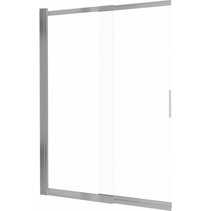 Deante Prizma Bathtub Screen Brushed Chrome 100x140 cm