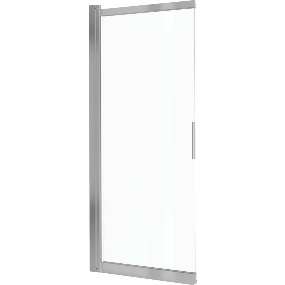 Deante Prizma Bathtub Screen Brushed Chrome 100x140 cm