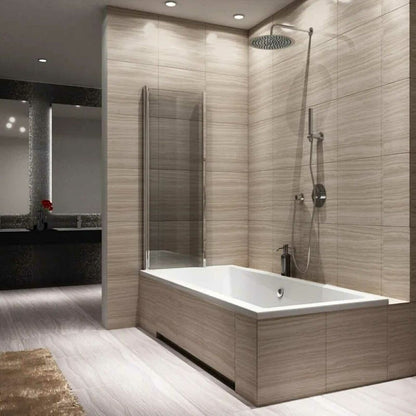 Rea Agat-2 Folding Bathtub Screen Chrome 100x140 cm Mobile