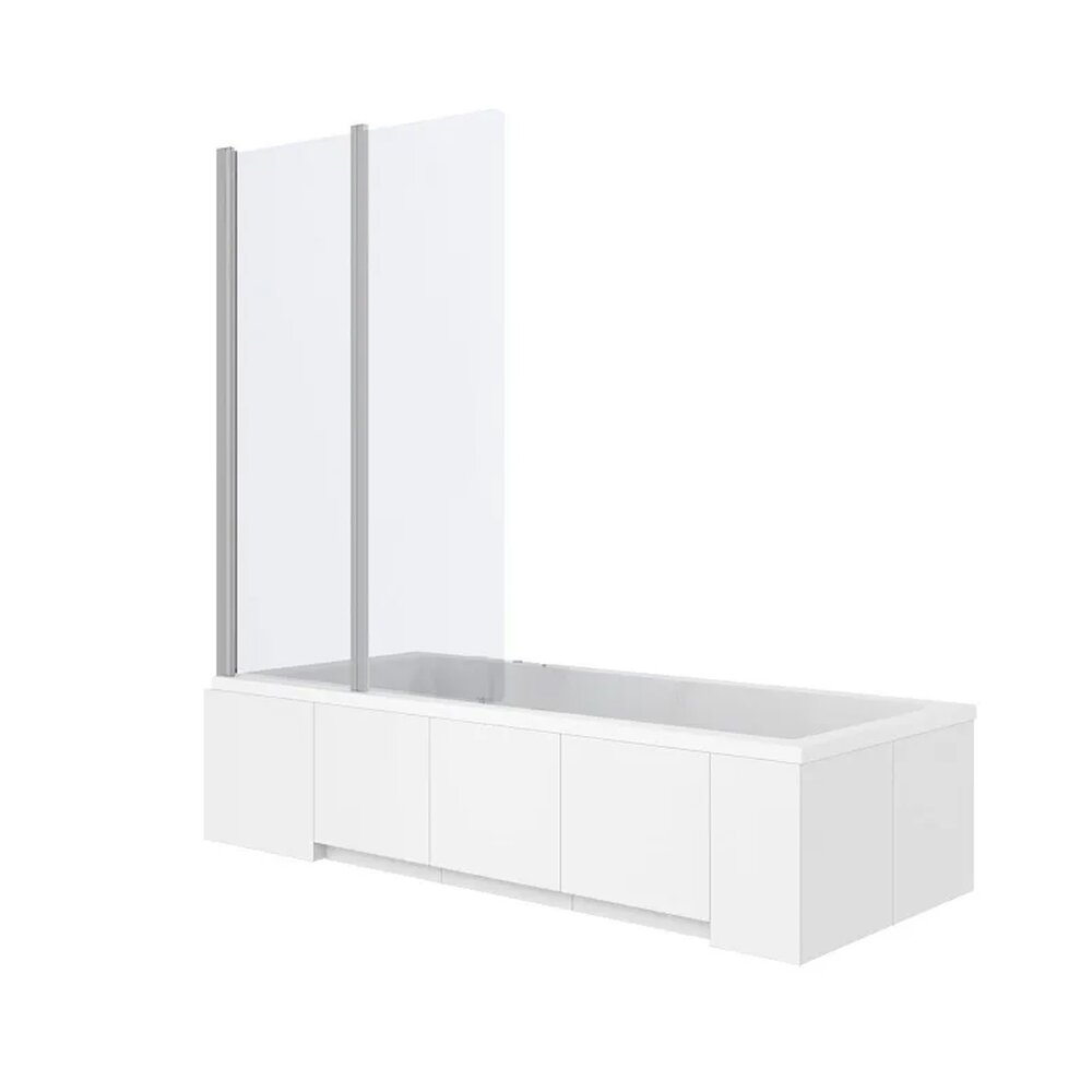 Rea Agat-2 Folding Bathtub Screen Chrome 100x140 cm Mobile