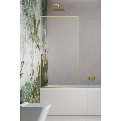 Параван за вана Radaway Modo F SL PNJ II златен мат-прозрачен 70x150 cm стъкло 8 mm ляв