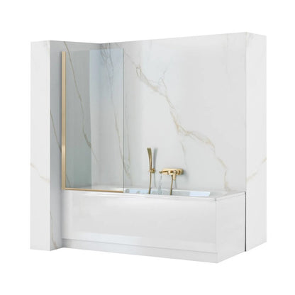 Параван за вана Rea Elegant златен 70x140 см