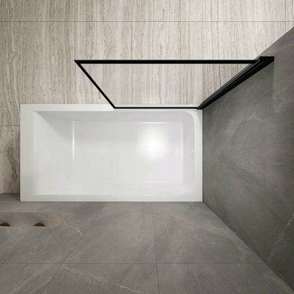 Rea Lagos Black Bathtub Screen 70x140 cm Mobile