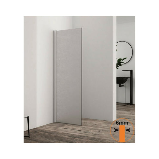 Подвижен душ параван тип Walk-In Inter Ceramic, хромирано - матирано стъкло 60x200 см