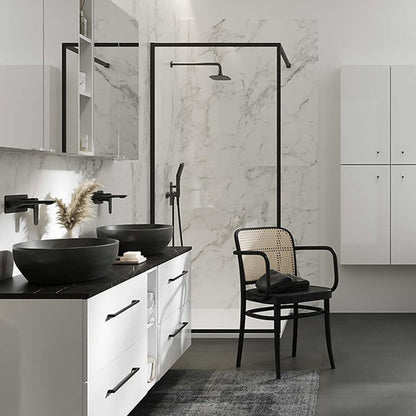 Walk-in параван Cersanit Larga черен 100x200 см