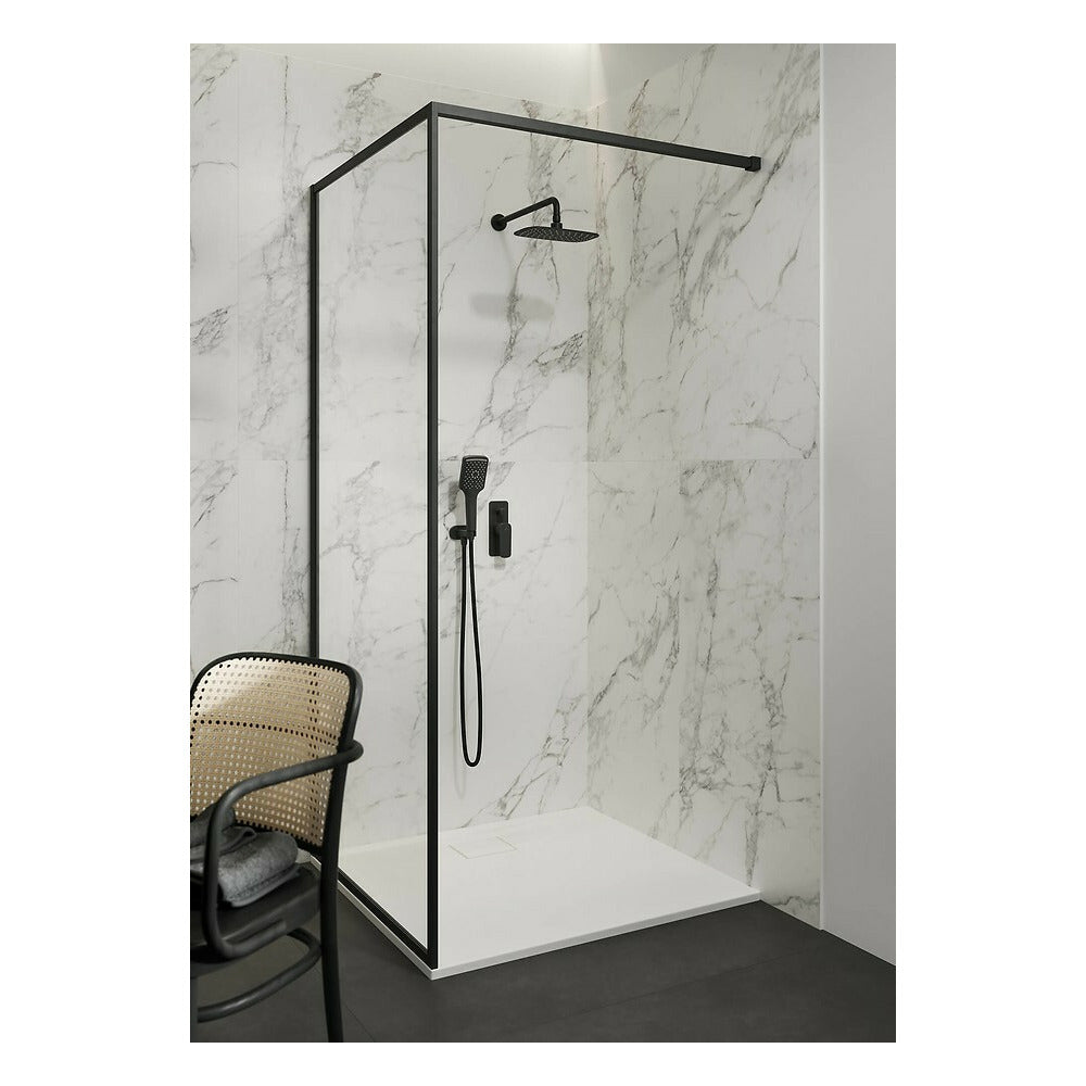 Walk-in параван Cersanit Larga черен 100x200 см