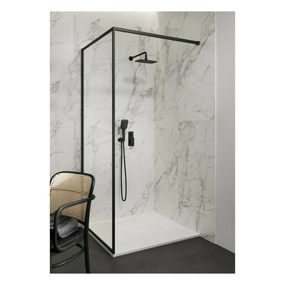 Walk-in параван Cersanit Larga черен 100x200 см