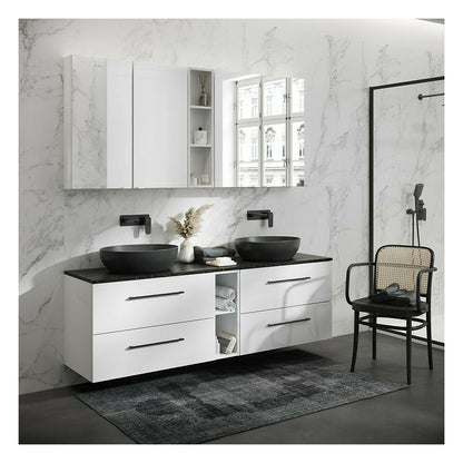 Walk-in параван Cersanit Larga черен 100x200 см