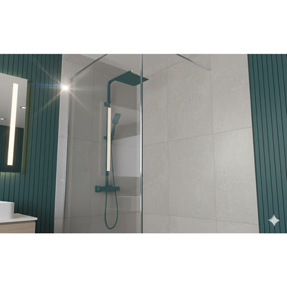 Параван за душ тип Walk-in хром Rune Borr 100x200 см