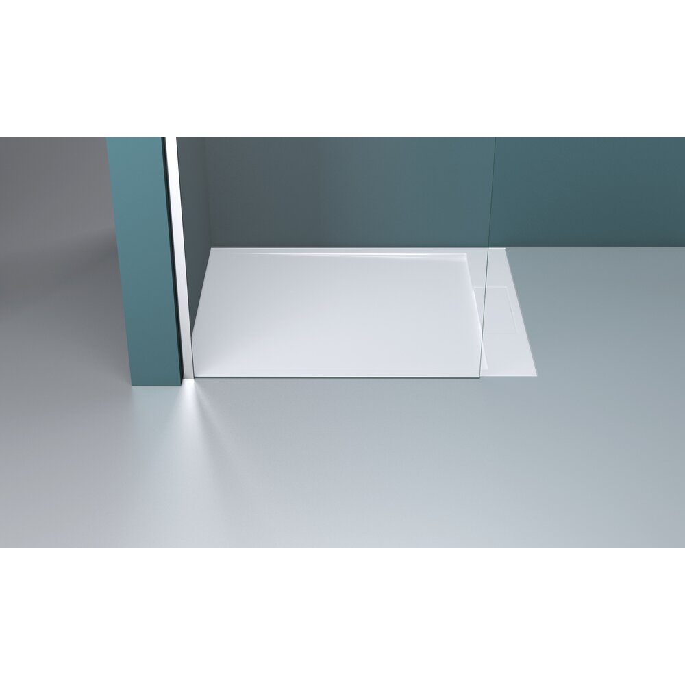 Параван за душ Walk-in хром Rune Syn 80x200 см