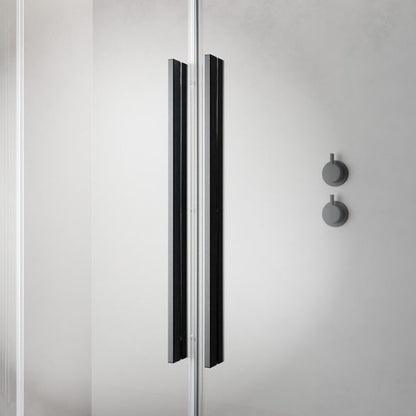 Душ параван тип Walk-in Radaway Furo GunMetal матово-прозрачен 80 cm стъкло закалено 8 mm ляво